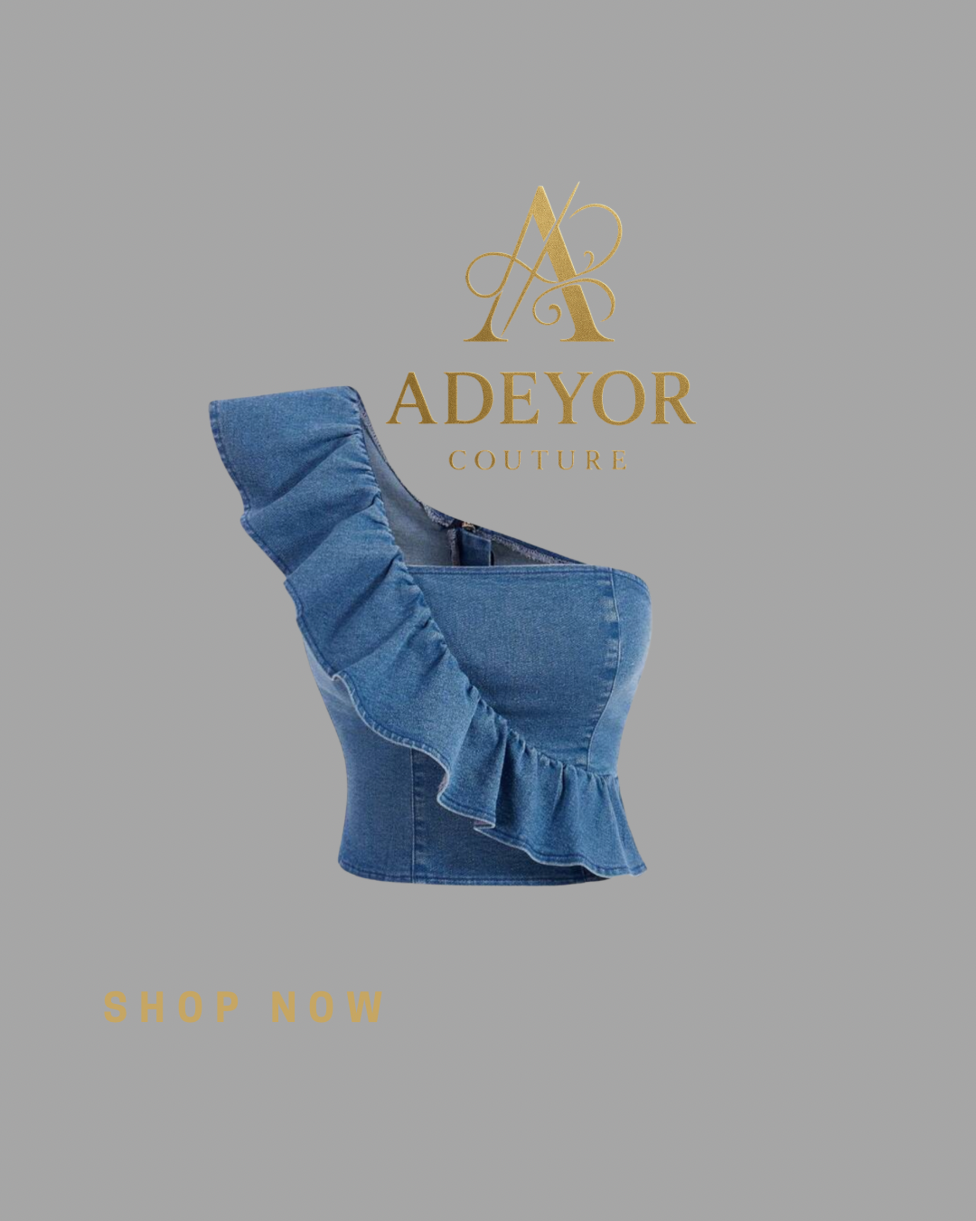 Adeyor Denim Grace Top