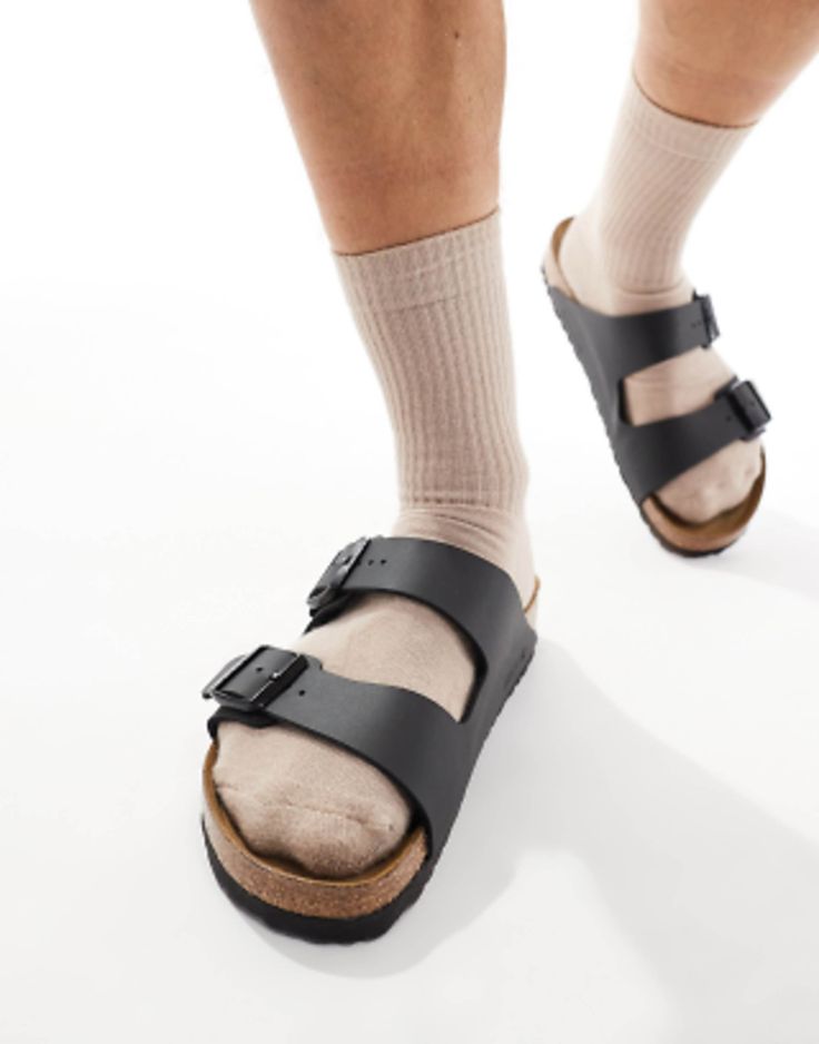 Double buckle Birkenstock slide